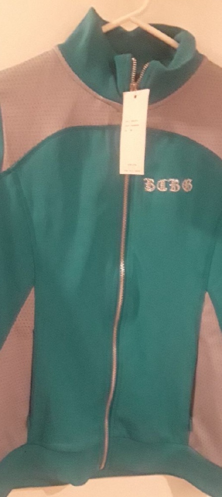 NEW w/ Tags Teal BCBG Athletic Zip Up Jacket